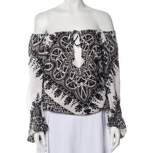 Alice + Olivia off the shoulder small top